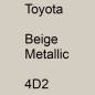 Preview: Toyota, Beige Metallic, 4D2.